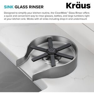 New in Box Kraus Cleanmate Sink Glass Rinser